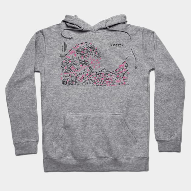 Save The Great Wave Hoodie by Siegeworks